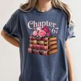 Chapter 67 Floral Book Stack Women's Comfort Colors T-Shirt Moss Chapter 67 Floral Book Stack Women's Comfort Colors T-Shirt Moss