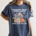 Chasing That Scholastic Book Fair Feeling Apparel Women's Comfort Colors T-Shirt Moss