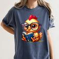 Chicken Reading a Book Farm Animal Chick Women's Comfort Colors T-Shirt Moss Chicken Reading a Book Farm Animal Chick Women's Comfort Colors T-Shirt Moss