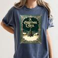 A Christmas Carol Book Cover By Charles Dickens Women's Comfort Colors T-Shirt Moss