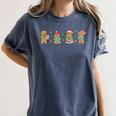 Christmas Library Gingerbread Man Books Lover Bookish Women's Comfort Colors T-Shirt Moss Christmas Library Gingerbread Man Books Lover Bookish Women's Comfort Colors T-Shirt Moss