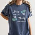 Christmas Shirts Snow Is Falling Books Are Calling Men Women Women's Comfort Colors T-Shirt Moss Christmas Shirts Snow Is Falling Books Are Calling Men Women Women's Comfort Colors T-Shirt Moss