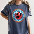 Clifford The Big Red Dog Round Distressed Logo Kids Books Women's Comfort Colors T-Shirt Moss