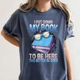 I Closed My Book To Be Here Shirt I Closed My Books Women's Comfort Colors T-Shirt Moss