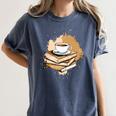 Coffee And Books Adult Books Lover Reading Women's Comfort Colors T-Shirt Moss