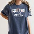 Coffee And Books i Love Them Both Women's Comfort Colors T-Shirt Moss Coffee And Books i Love Them Both Women's Comfort Colors T-Shirt Moss