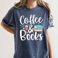 Coffee And Books Women's Comfort Colors T-Shirt Moss