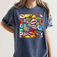 Comic Book Pop Art Modern Fun Women's Comfort Colors T-Shirt Moss