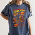 Comic Book Superhero Fall Season Leaf Blower Women's Comfort Colors T-Shirt Moss Comic Book Superhero Fall Season Leaf Blower Women's Comfort Colors T-Shirt Moss