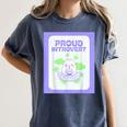 Cool Fun Cute Proud Introvert Cat Character For Men Women Women's Comfort Colors T-Shirt Moss Cool Fun Cute Proud Introvert Cat Character For Men Women Women's Comfort Colors T-Shirt Moss