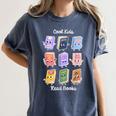 Cool Kids Read Books Apparel Women's Comfort Colors T-Shirt Moss