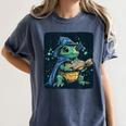 Cool Magical Book With Wizard Turtle For Adults And Kids Women's Comfort Colors T-Shirt Moss Cool Magical Book With Wizard Turtle For Adults And Kids Women's Comfort Colors T-Shirt Moss
