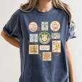 Coquette Boys Of Tommen Books Stamp Tommen College Tees Women's Comfort Colors T-Shirt Moss Coquette Boys Of Tommen Books Stamp Tommen College Tees Women's Comfort Colors T-Shirt Moss