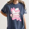 Coquette Reading Book Lover Pink Bow Bookish Mom & Daughter Women's Comfort Colors T-Shirt Moss Coquette Reading Book Lover Pink Bow Bookish Mom & Daughter Women's Comfort Colors T-Shirt Moss