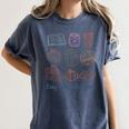 Cozy Bookish Fall Vibes Pumpkin Latte Books Autumn Reading Women's Comfort Colors T-Shirt Moss
