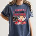 Cupid's Favorite Math Teacher Valentine Reading Book Women Women's Comfort Colors T-Shirt Moss Cupid's Favorite Math Teacher Valentine Reading Book Women Women's Comfort Colors T-Shirt Moss
