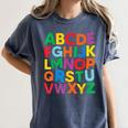 Cute ABCs Shirt Alphabet Colorful Letters Reading Books Kids Women's Comfort Colors T-Shirt Moss Cute ABCs Shirt Alphabet Colorful Letters Reading Books Kids Women's Comfort Colors T-Shirt Moss