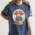 Cute Baby Highland Cow Reading Book Bookworm For Men Women Women's Comfort Colors T-Shirt Moss