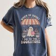 Cute Bookstore Ghost Retro Women Book Lovers Women's Comfort Colors T-Shirt Moss Cute Bookstore Ghost Retro Women Book Lovers Women's Comfort Colors T-Shirt Moss