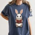 Cute Bookworm Bunny Reading For Kids And Teachers Women's Comfort Colors T-Shirt Moss Cute Bookworm Bunny Reading For Kids And Teachers Women's Comfort Colors T-Shirt Moss