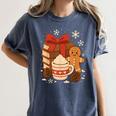 Cute Christmas Books Gingerbread Xmas Book Lover Teacher Women's Comfort Colors T-Shirt Moss Cute Christmas Books Gingerbread Xmas Book Lover Teacher Women's Comfort Colors T-Shirt Moss