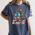 Cute Dragon Reading a Book Bookworm For Men Women Kid Women's Comfort Colors T-Shirt Moss Cute Dragon Reading a Book Bookworm For Men Women Kid Women's Comfort Colors T-Shirt Moss