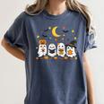 Cute Ghost Drinking Coffee Halloween Fall Ghost Book Reading Women's Comfort Colors T-Shirt Moss Cute Ghost Drinking Coffee Halloween Fall Ghost Book Reading Women's Comfort Colors T-Shirt Moss
