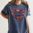 Cute Just A Girl Who Loves Books Heart Shape Reader Women's Comfort Colors T-Shirt Moss Cute Just A Girl Who Loves Books Heart Shape Reader Women's Comfort Colors T-Shirt Moss