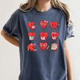 Cute Reading Hearts Valentine Day Book Lover Teacher Student Women's Comfort Colors T-Shirt Moss Cute Reading Hearts Valentine Day Book Lover Teacher Student Women's Comfort Colors T-Shirt Moss