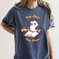 Cute Xmas Book Lover Penguin Reading Cosy Days Cosy Reads Women's Comfort Colors T-Shirt Moss Cute Xmas Book Lover Penguin Reading Cosy Days Cosy Reads Women's Comfort Colors T-Shirt Moss