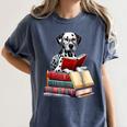 Dalmatian Reading Books Matching Bookworm Readers Librarian Women's Comfort Colors T-Shirt Moss Dalmatian Reading Books Matching Bookworm Readers Librarian Women's Comfort Colors T-Shirt Moss