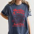 Dark Romance Reader Reading Monster Romance Book Club Women's Comfort Colors T-Shirt Moss