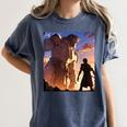 David And Goliath Bible Book Of Samuel Famous Bible Story Women's Comfort Colors T-Shirt Moss