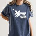 Defend Public Library Support Local Library Book Lover Women's Comfort Colors T-Shirt Moss Defend Public Library Support Local Library Book Lover Women's Comfort Colors T-Shirt Moss