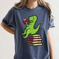 Dino Reading Read Reading Librarian Book Men Boys Kids Women's Comfort Colors T-Shirt Moss Dino Reading Read Reading Librarian Book Men Boys Kids Women's Comfort Colors T-Shirt Moss