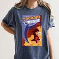 Disney Pixar The Incredibles Omnidroid Comic Book Cover Women's Comfort Colors T-Shirt Moss