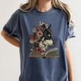 Dog Book Flower Women's Comfort Colors T-Shirt Moss