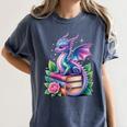 Dragon Book Fantasy Reading Women's Comfort Colors T-Shirt Moss Dragon Book Fantasy Reading Women's Comfort Colors T-Shirt Moss