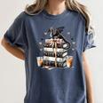 Dragon Hoard Of Books Reading Lover Cute Art Women's Comfort Colors T-Shirt Moss