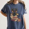 Dragon Read Books Be Kind Stay Weird Book Lover Women's Comfort Colors T-Shirt Moss