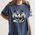 Dragon Reading Book Bookworm Books Dragon Lover Learning Women's Comfort Colors T-Shirt Moss