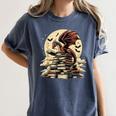 Dragon Reading a Book Dragons And Books Lover Bookworm Women's Comfort Colors T-Shirt Moss