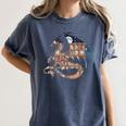 Dragon Silhouette Books Librarian Bookworm Women Men Kids Women's Comfort Colors T-Shirt Moss