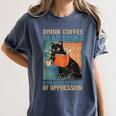 Drink Coffee Read Books Dismantle Systems Of Oppression Cat Women's Comfort Colors T-Shirt Moss Drink Coffee Read Books Dismantle Systems Of Oppression Cat Women's Comfort Colors T-Shirt Moss