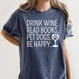Drink Wine Read Books Pet Dogs Book Lover Dog Mom Premium Tri-Blend Women's Comfort Colors T-Shirt Moss Drink Wine Read Books Pet Dogs Book Lover Dog Mom Premium Tri-Blend Women's Comfort Colors T-Shirt Moss