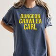 Dungeon Crawler Carl Yellow Text Logo LitRPG Series Book Women's Comfort Colors T-Shirt Moss Dungeon Crawler Carl Yellow Text Logo LitRPG Series Book Women's Comfort Colors T-Shirt Moss