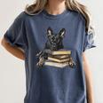 Dutch Shepherd Books Reading Dog Breed Graphic Women's Comfort Colors T-Shirt Moss Dutch Shepherd Books Reading Dog Breed Graphic Women's Comfort Colors T-Shirt Moss