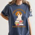 Easily Distracted By Beagles And Books Beagle Dog Women's Comfort Colors T-Shirt Moss