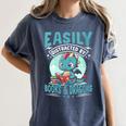 Easily Distracted By Books And Dragons Nerds Women's Comfort Colors T-Shirt Moss Easily Distracted By Books And Dragons Nerds Women's Comfort Colors T-Shirt Moss