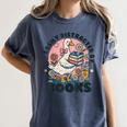 Easily Distracted By Books Read Goose Lover Bookworm Reading Women's Comfort Colors T-Shirt Moss